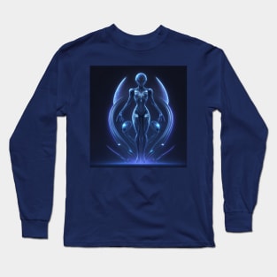 neon lights alien Long Sleeve T-Shirt